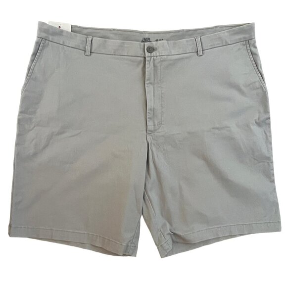 Izod Saltwater Relaxed Classics NWT Stretch Big & Tall Gray Shorts 46 - Picture 1 of 10